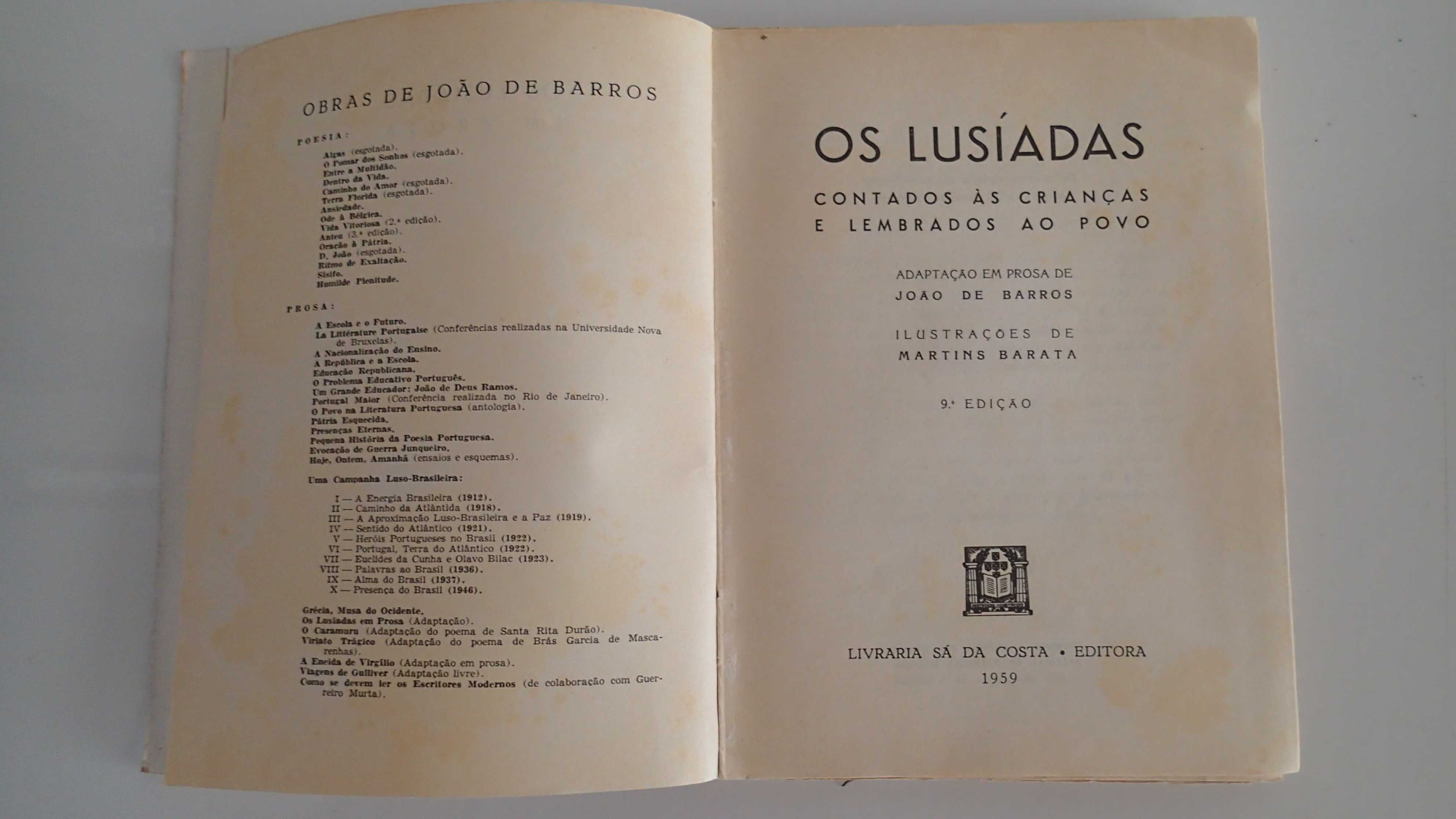 Livro " Os Lusiadas" Edição de 1959