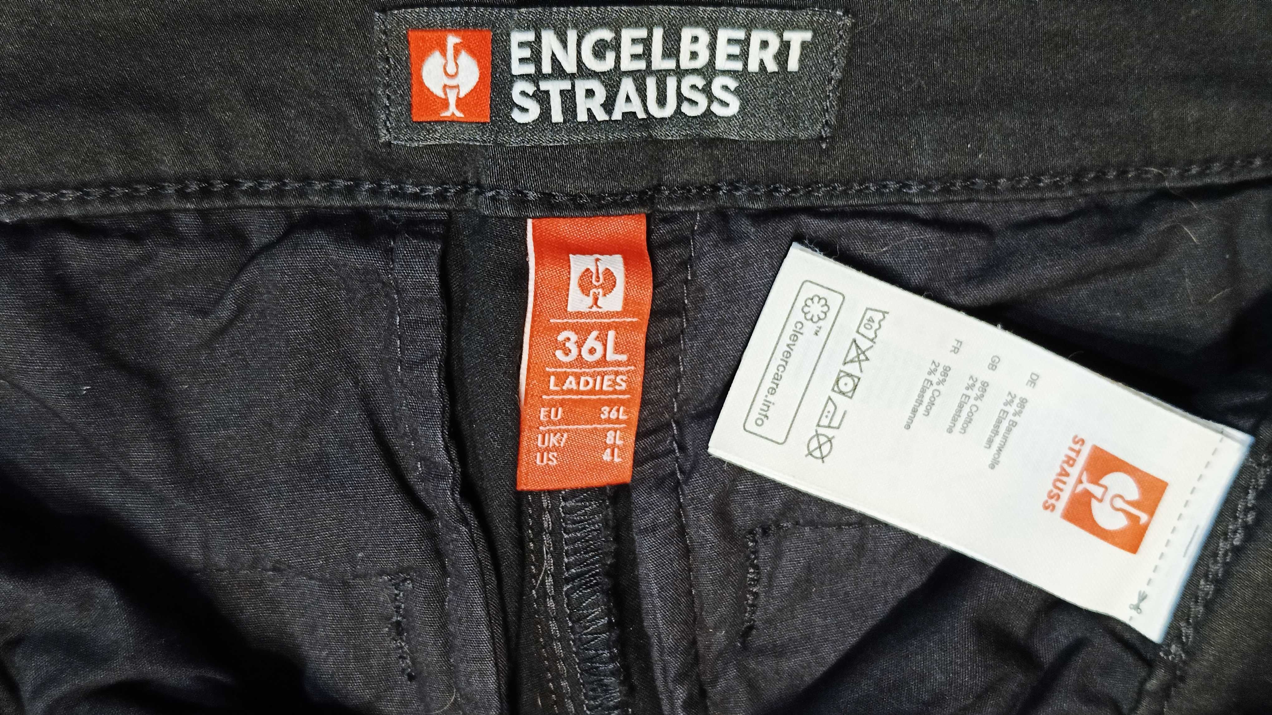 Damskie spodnie ENGELBERT STRAUSS typ CHINO r.S(36L) nowe stan idealny