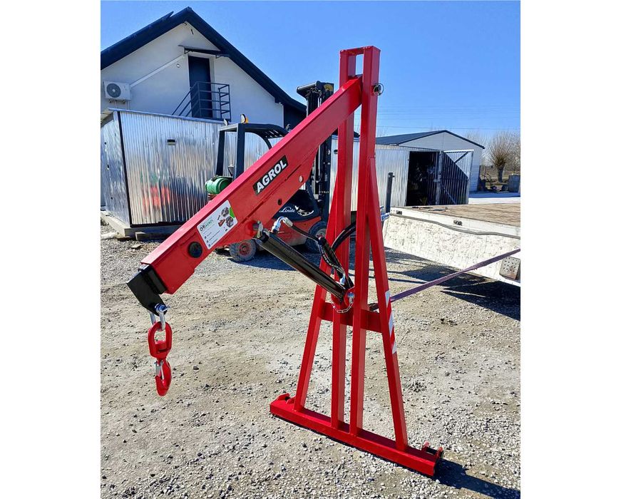 Podnośnik Hydrauliczny do Drewna Chwytak do Big bagów Żuraw