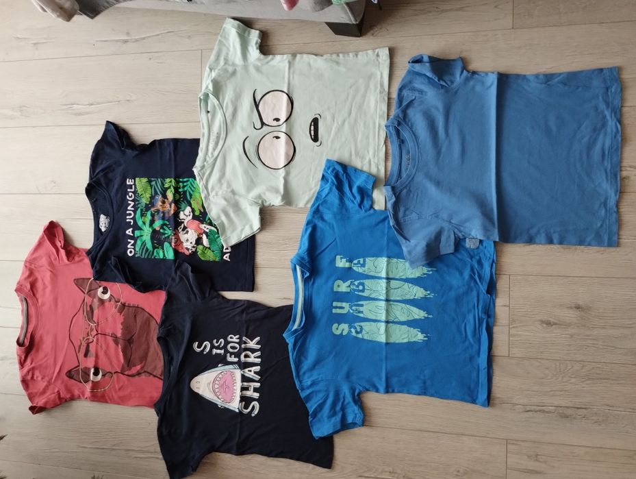 T-shirt 19sztuk koszulka z krótkim i długim rękawem 110/116