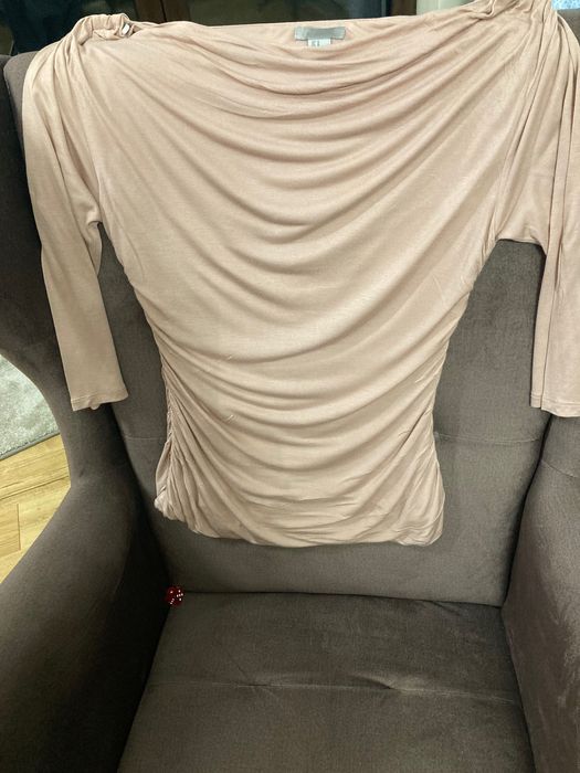 Pudrowa bluzka H&M
