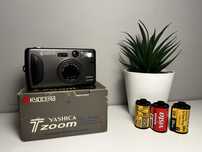 Yashica T-Zoom 28-70mm f4,5-8 - aparat analogowy, zadbany, z kolekcji