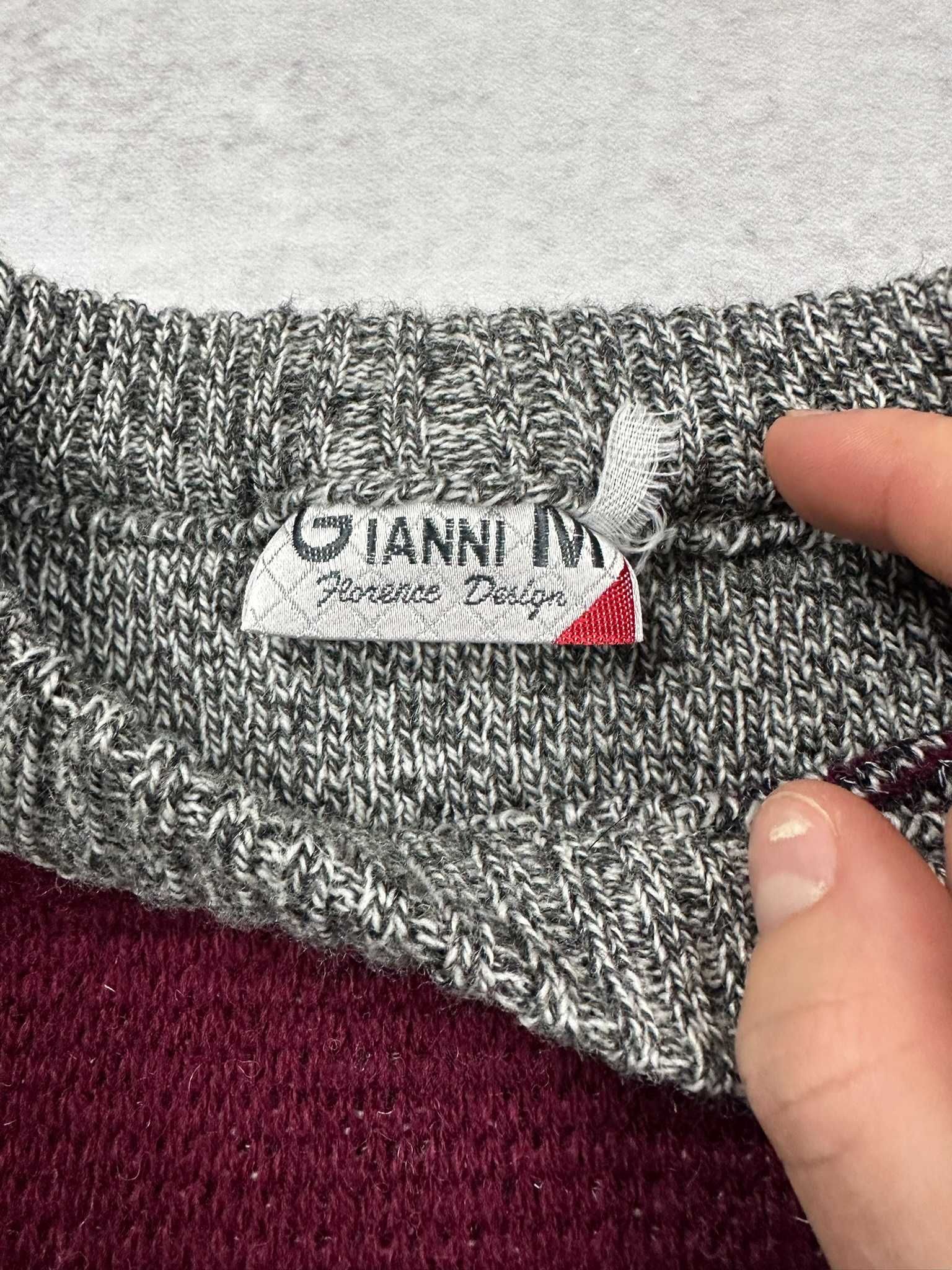 Sweter vintage Wikingowe scandi retro boxy 90s y2k r. M
