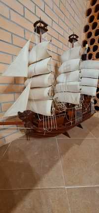 Navio barco madeira Arte africana várias peças