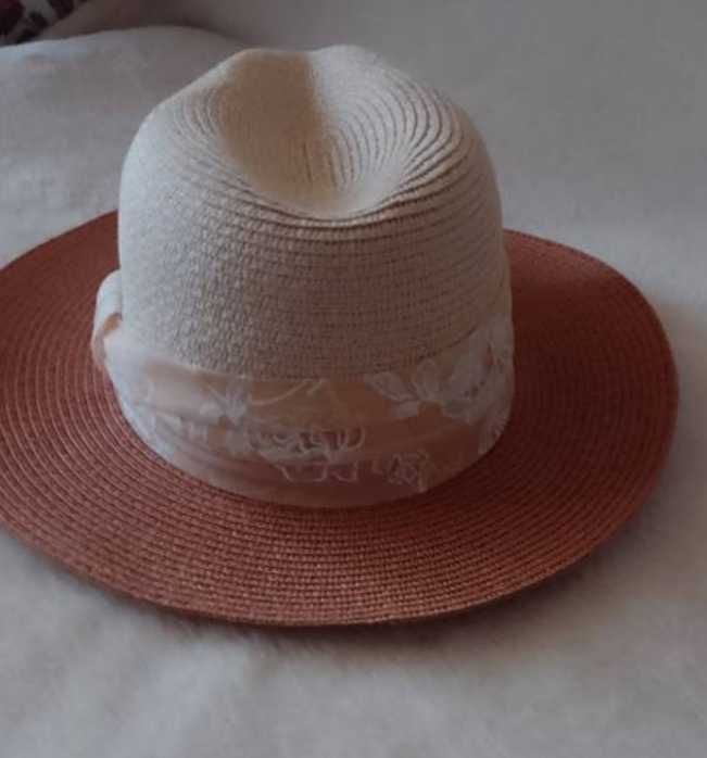 Ekskluzywny kapelusz letni z Madrytu, typ fedora/ Nowy