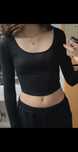 Czarny basic top