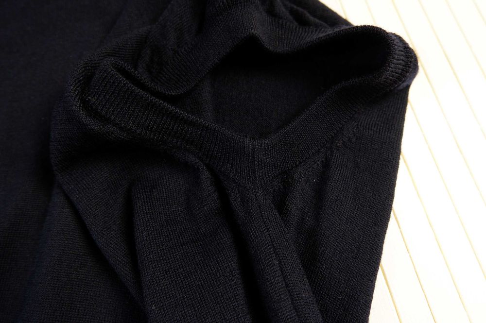 Жилет мужской из мериносовой шерсти синий шерстяной L XL жилетка