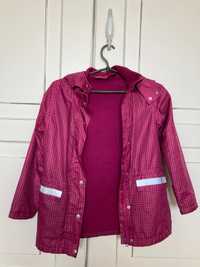 Дитяча куртка на флісі 6-8 років, рожева