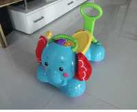 Jeździk pchacz chodzik 3w1 Fisher Price słonik