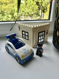 Klocki Lego duplo Policja więzienie auto budowlane