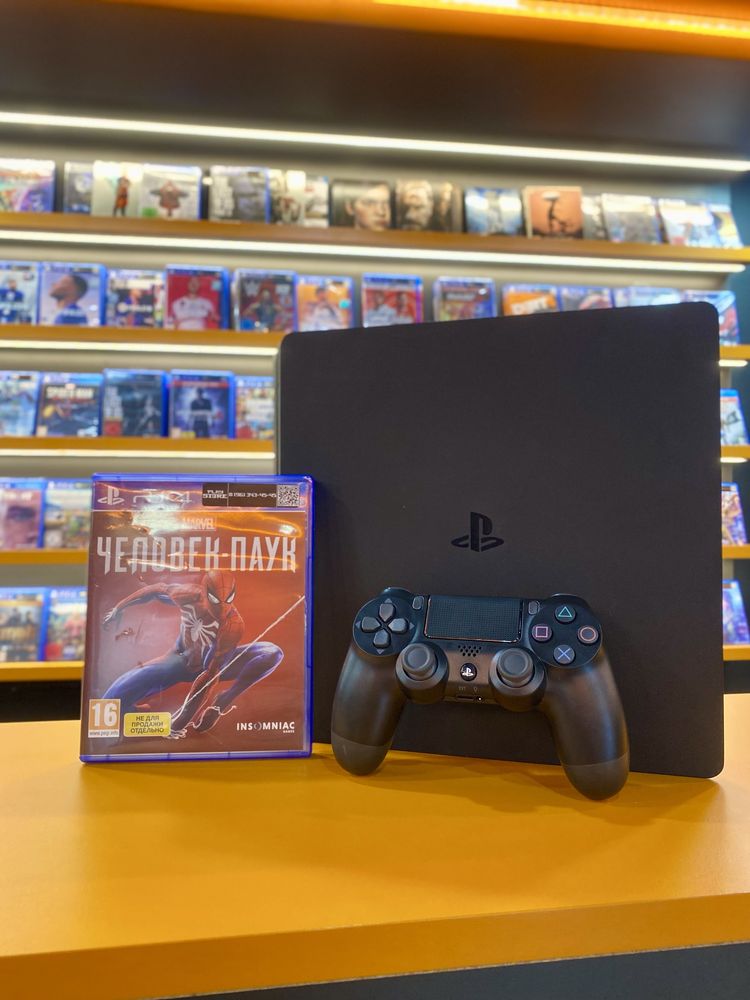 Акція! PlayStation 4 Slim 500gb + гра Spider-Man + гарантія!