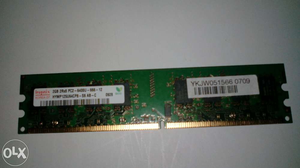 Memória RAM 2gb 2rx8 pc2 Nova