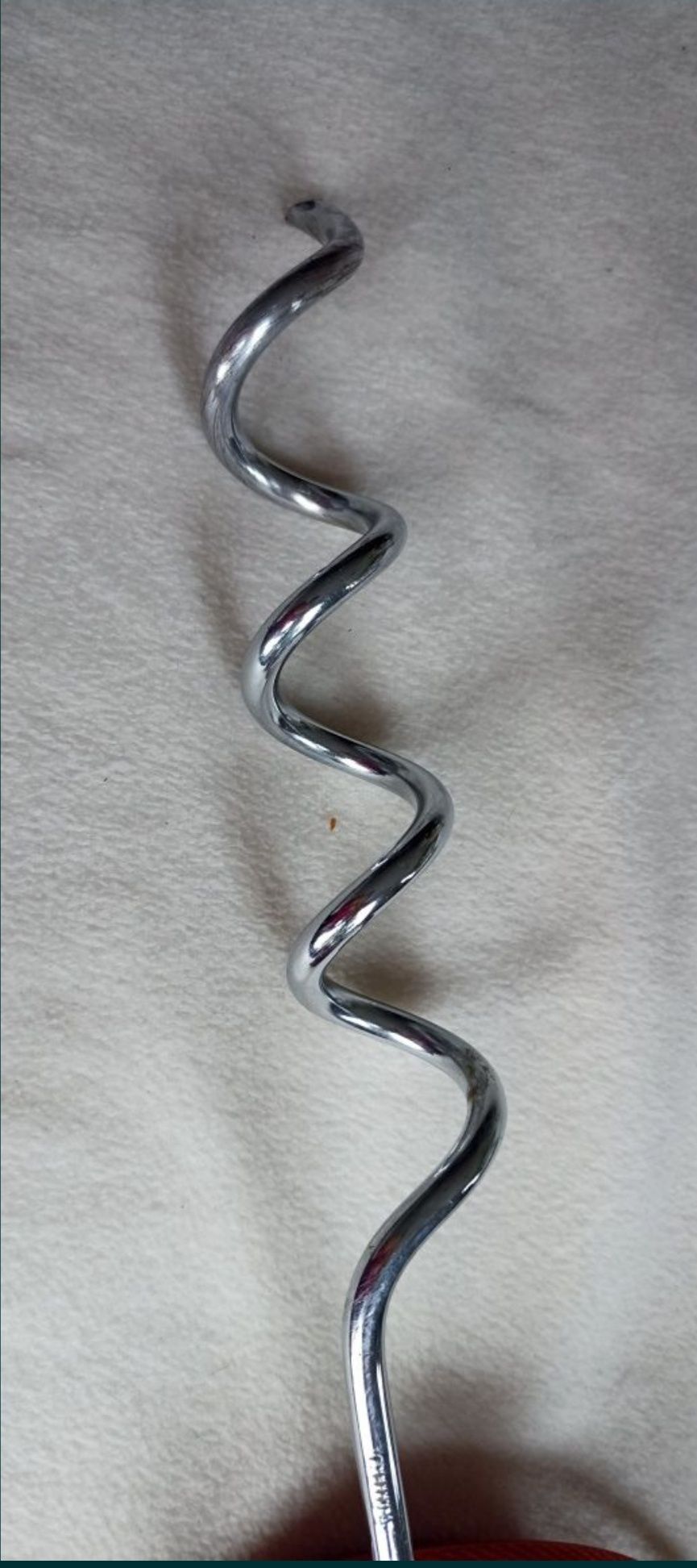 Linka stalowa 4m 50 cm zakończona wkręcaną kotwą
