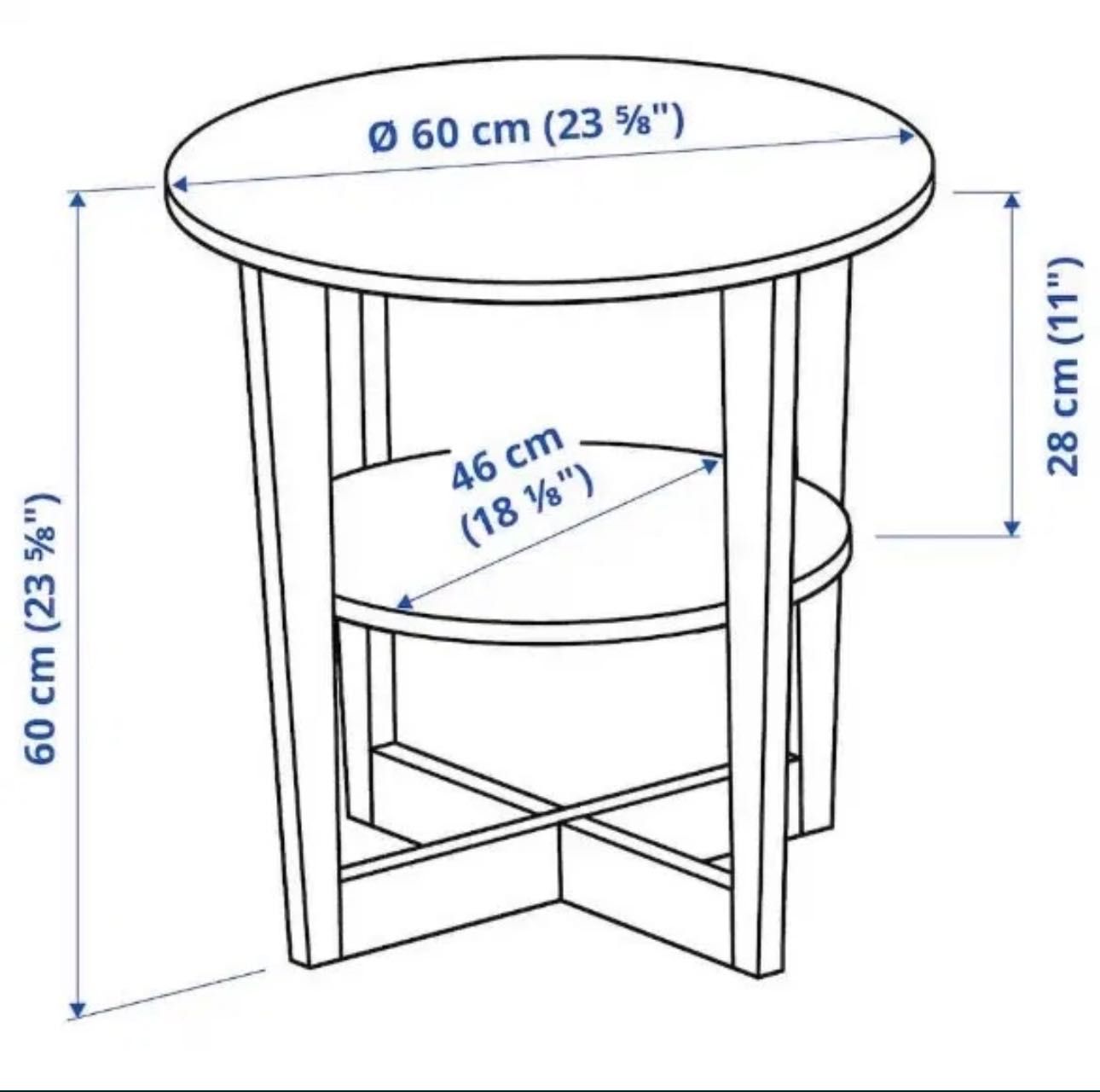 Mesa de madeira de apoio