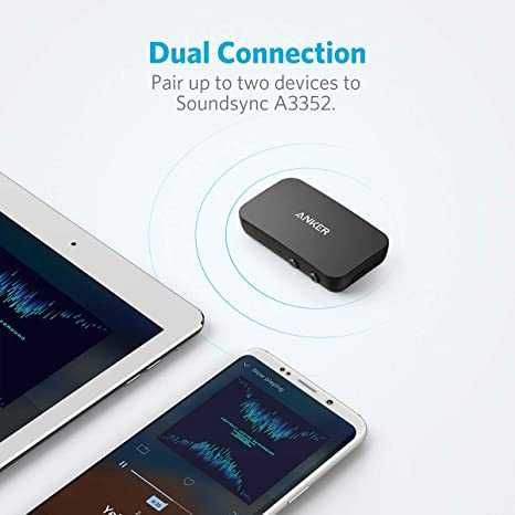 Anker Soundsync A3352 Odbiornik Bluetooth 5.0 12h TV radio