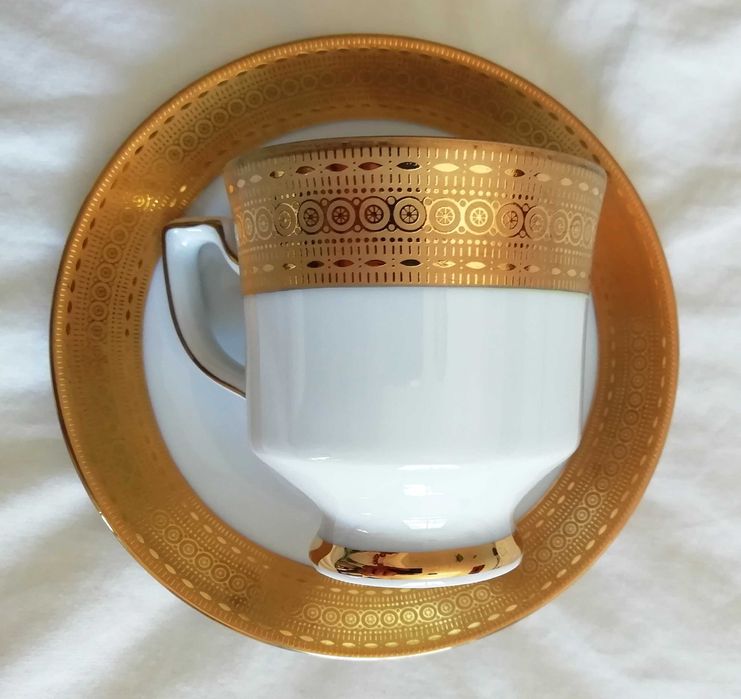 Chávena de café em porcelana fina Winterling Kirchenlamitz Bavaria