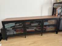 FJÄLLBO szafka RTV metalowa czarna loft