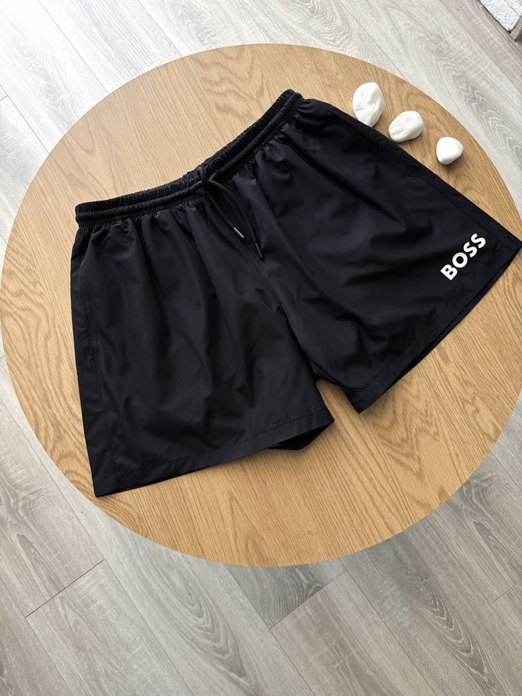 Плавальні шорти Hugo Boss чорні та білі