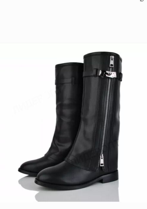 Чоботи труби шкіра в стилі GIVENCHY 3 кольори