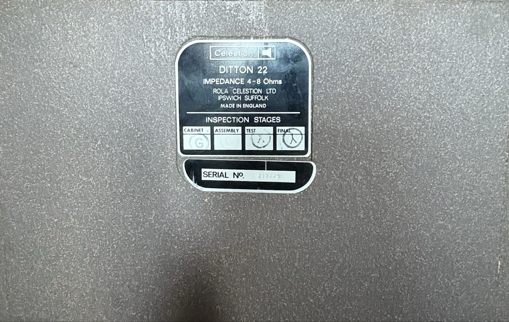 Акустика Celestion Ditton 22