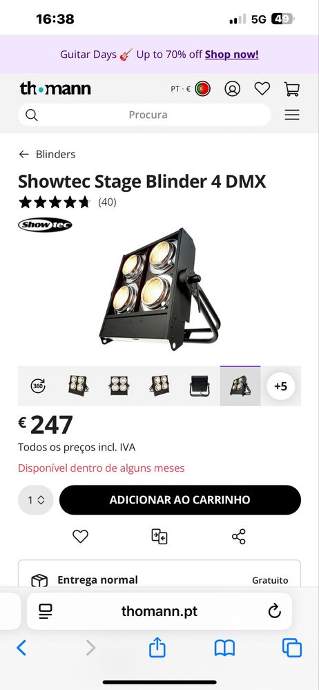 Blindee four cegadeira 4 lampadas