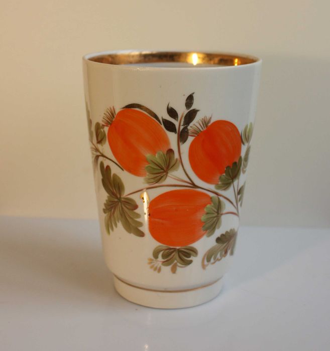 Ваза Шиповник Киев фарфор роспись