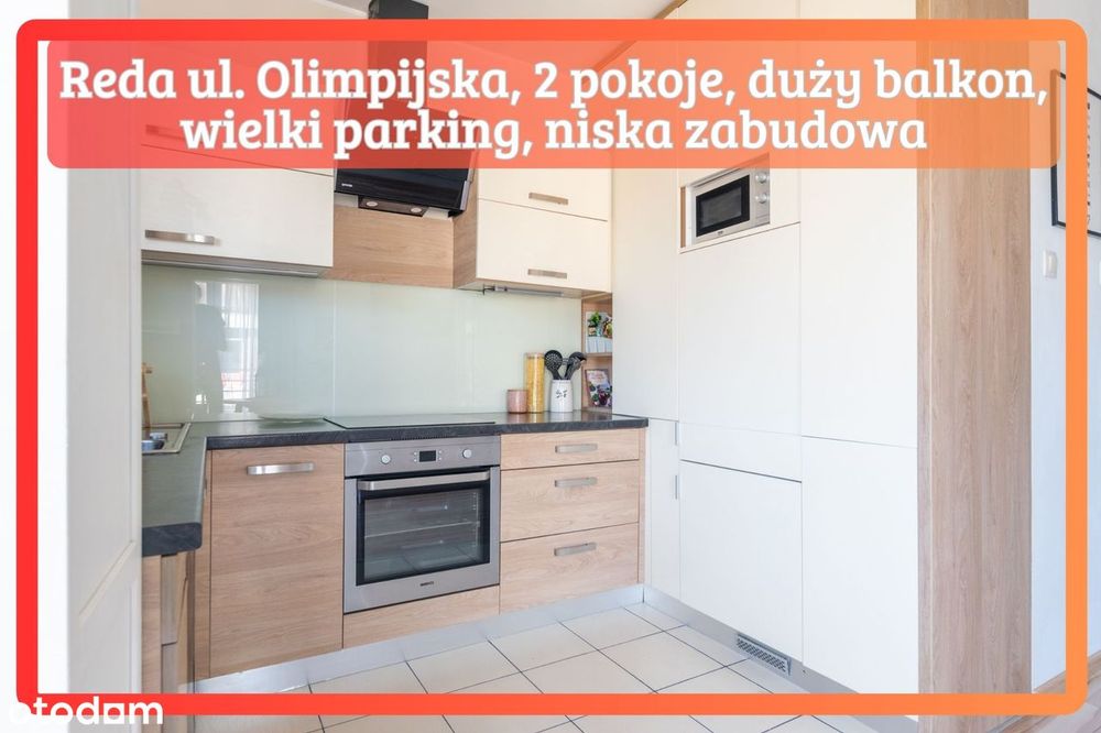 2pok. 34 m² z dużym balkonem | kameralne 2piętro Reda Park