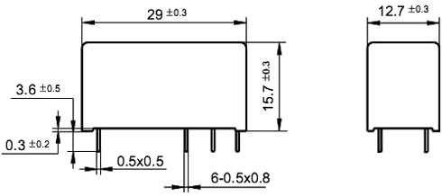 Реле hf115f/012-2zs4