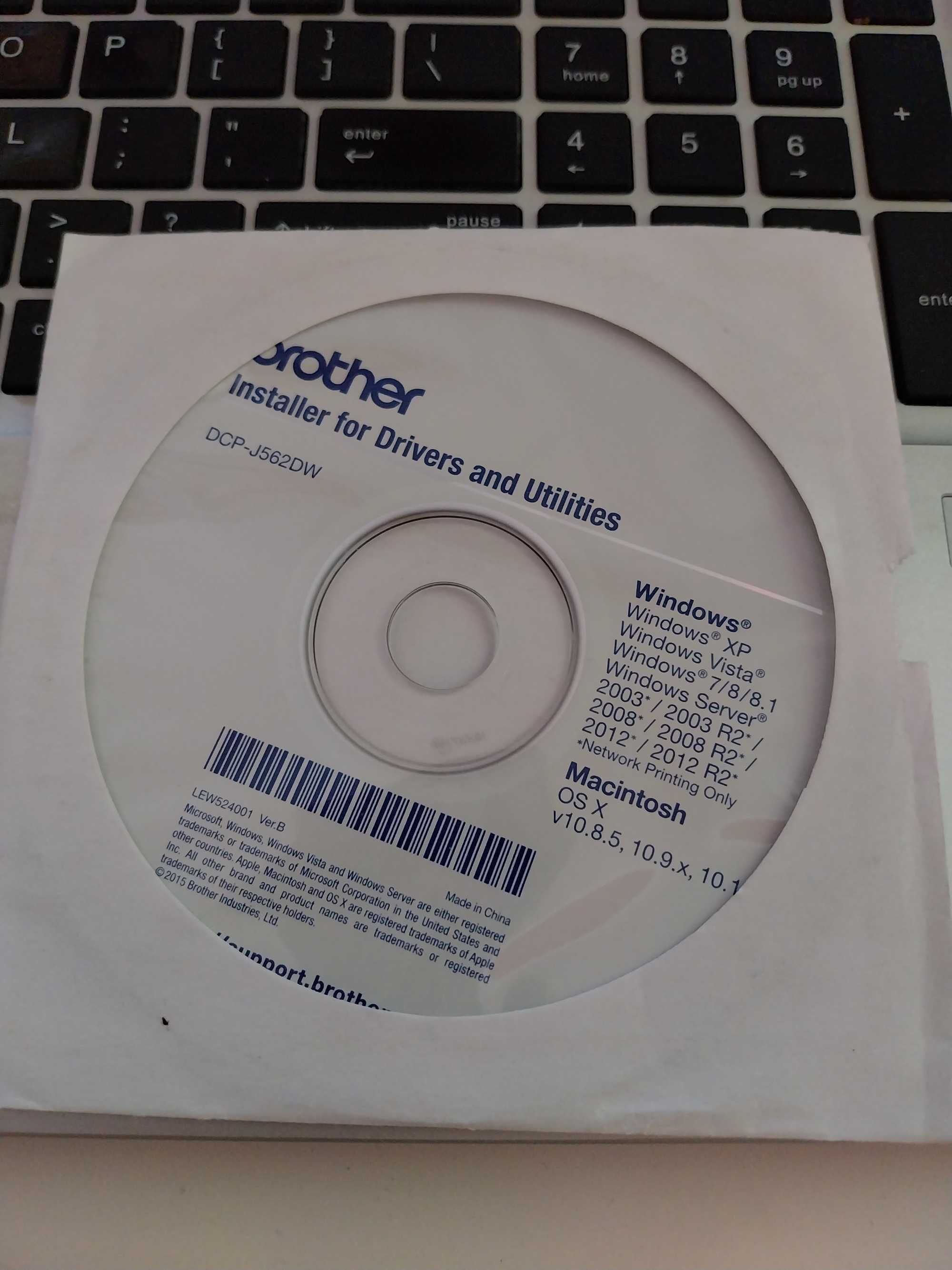 Drukarka, urządzenie wielofunkcyjne Brother DCP-J562DW wifi skaner CD