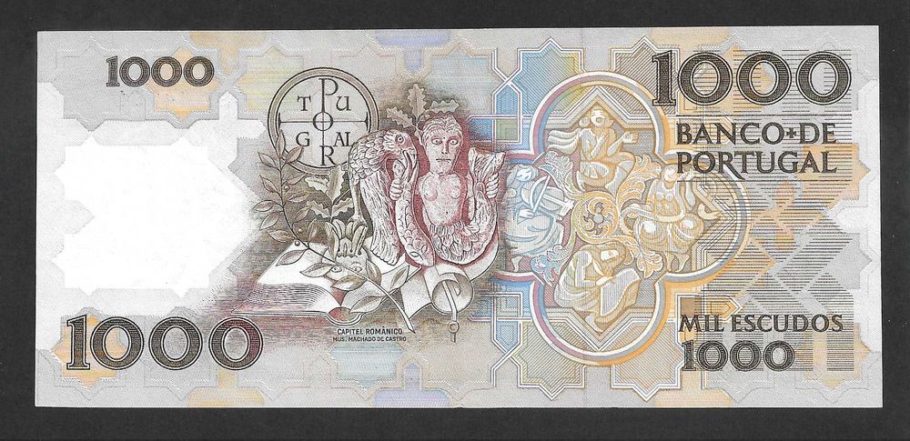 Nota de 1000 Esc. - Teófilo Braga