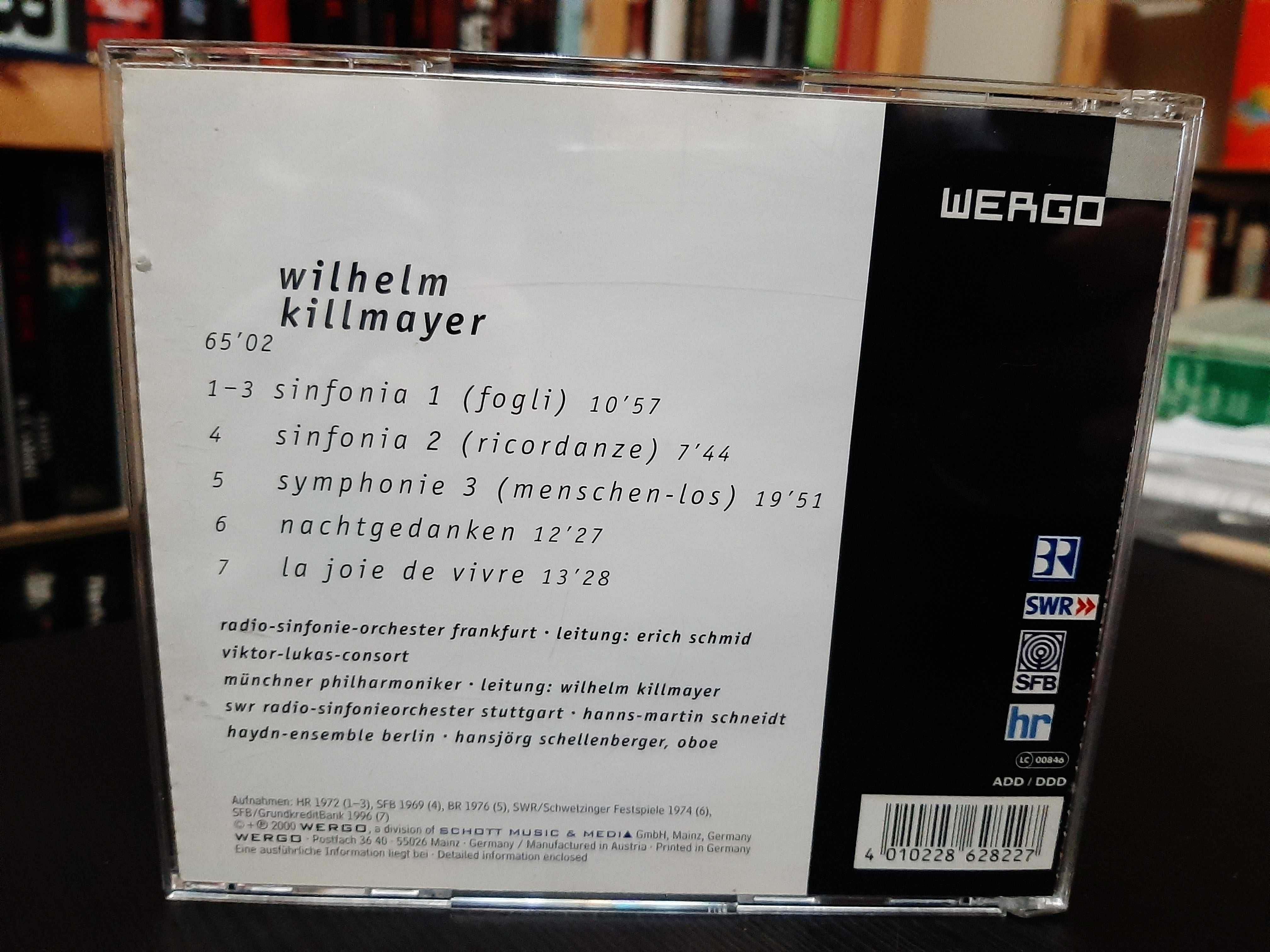 Wilhelm Killmayer – Sinfonie 1-3, La Jolie De Vivre, Nachtgedanken