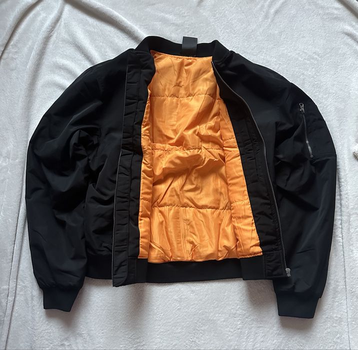 куртка бомбер черный теплый