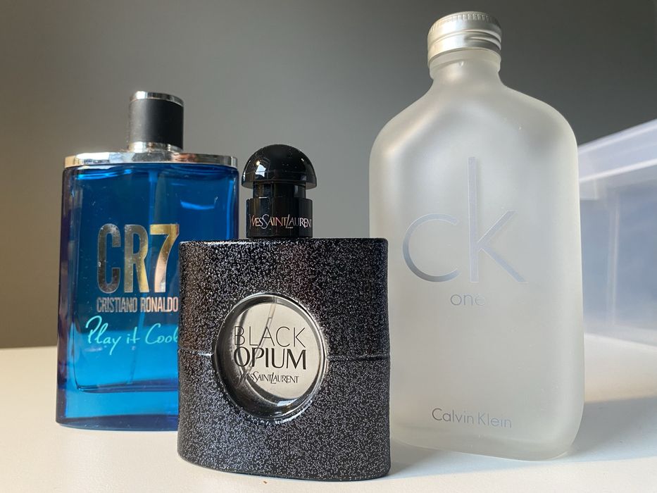 Black Opim CR7 Calvin Clein trzy butelki