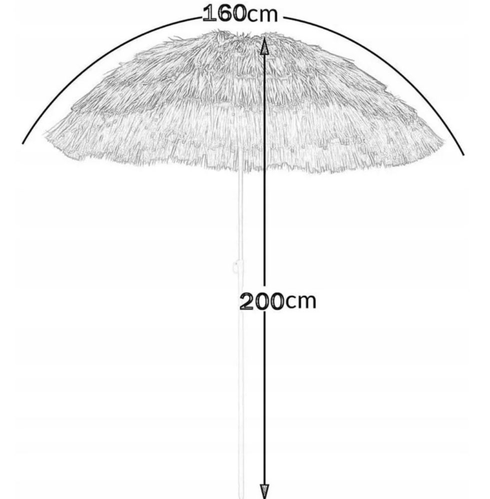 Parasol plażowy/ogrodowy HAWAJSKI