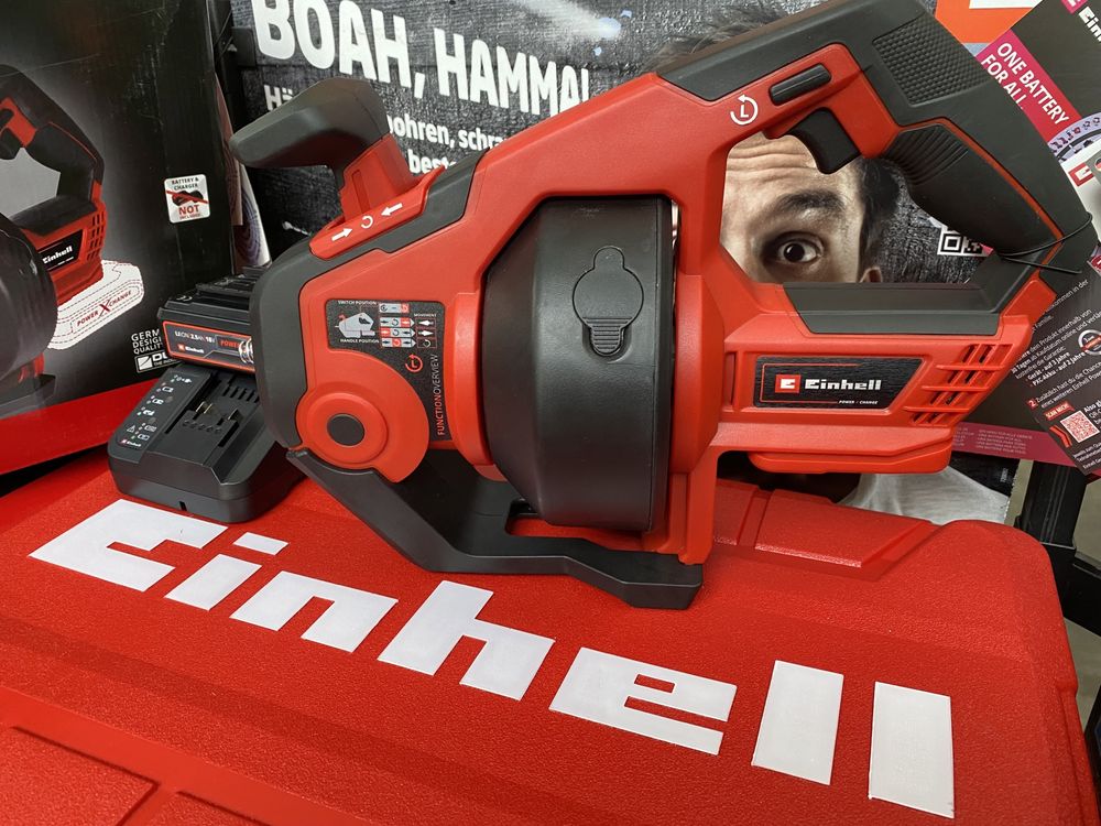 Прочистка труб аккумуляторна Einhell TE-DA 18/760 Li Kit 2,5 Ah