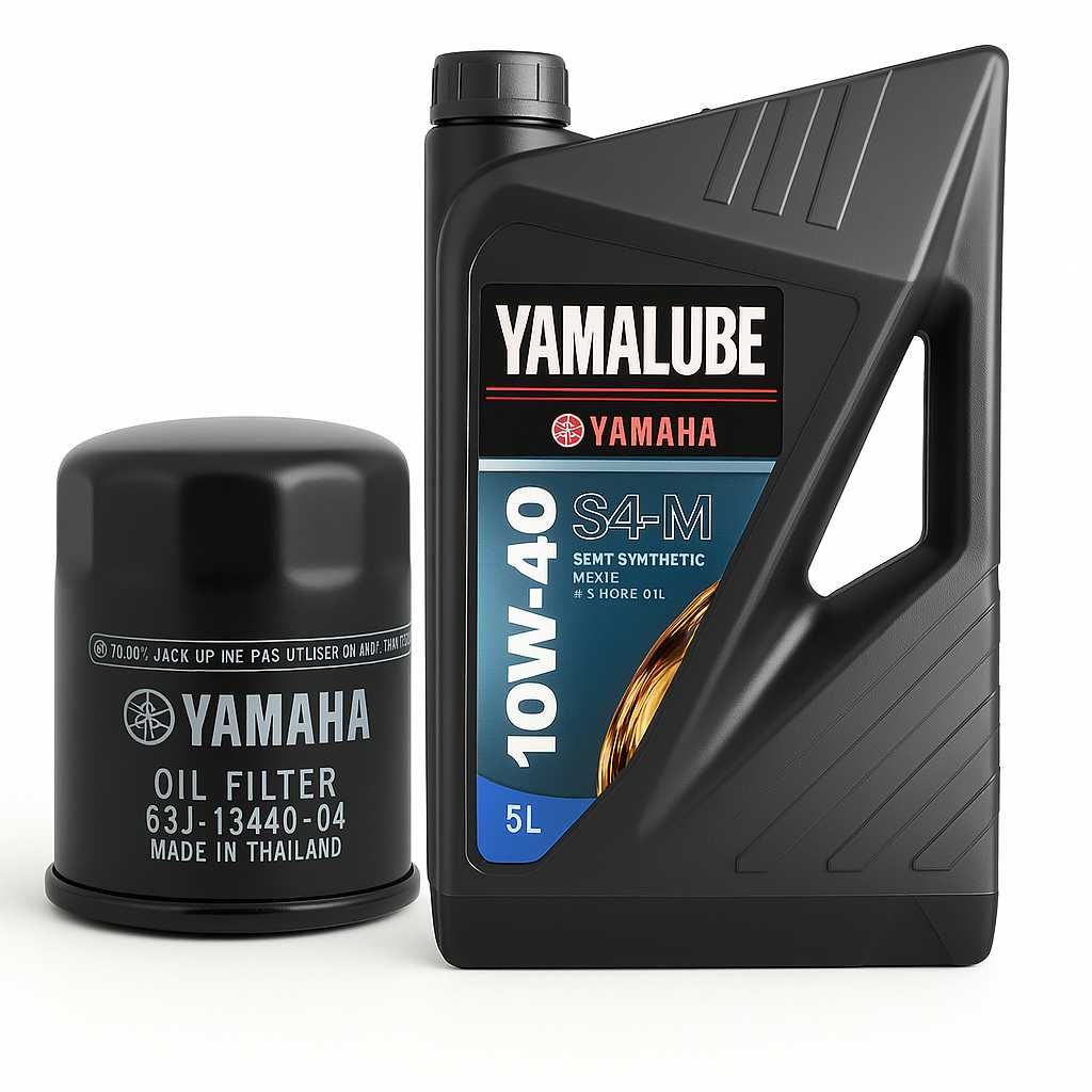 Zestaw olej Yamalube Marine 10w40 5l i filtr do skutera wodnego Yamaha
