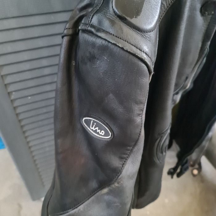 Blusão Motard de cabedal