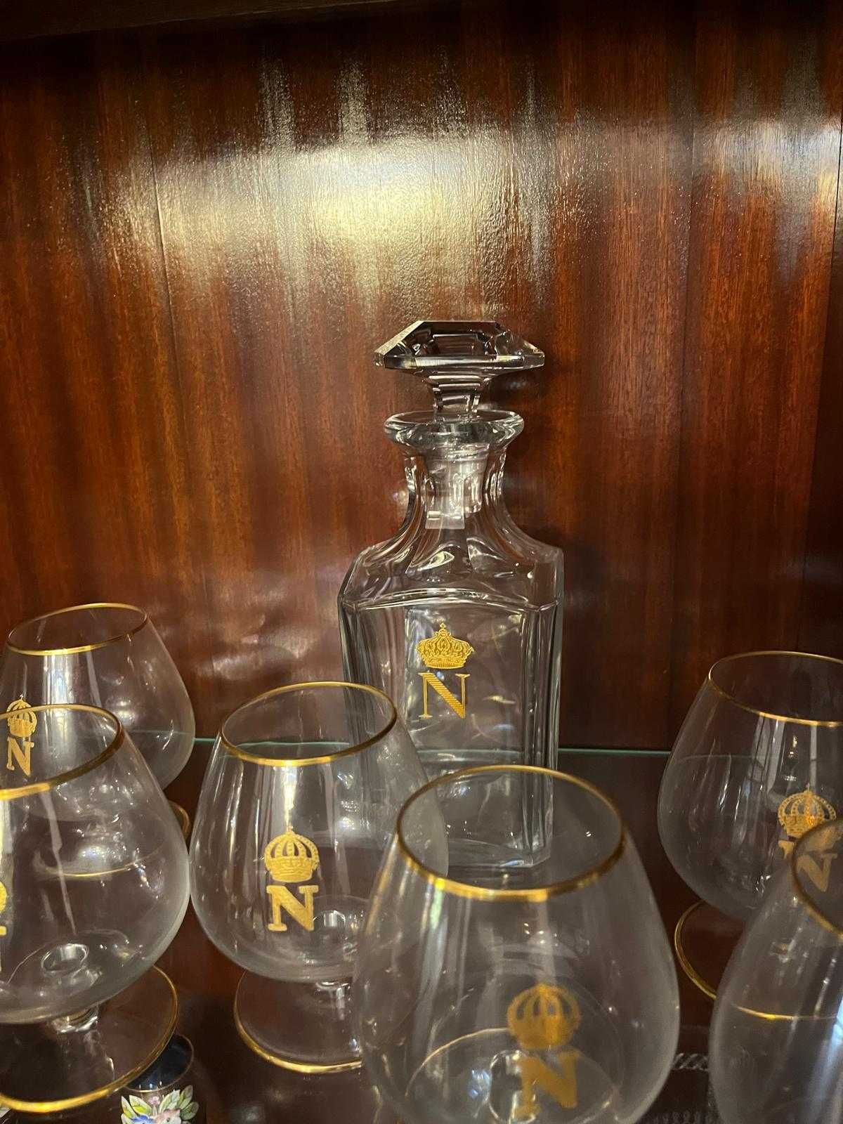 Conjunto de 11 copos de cognac com balão