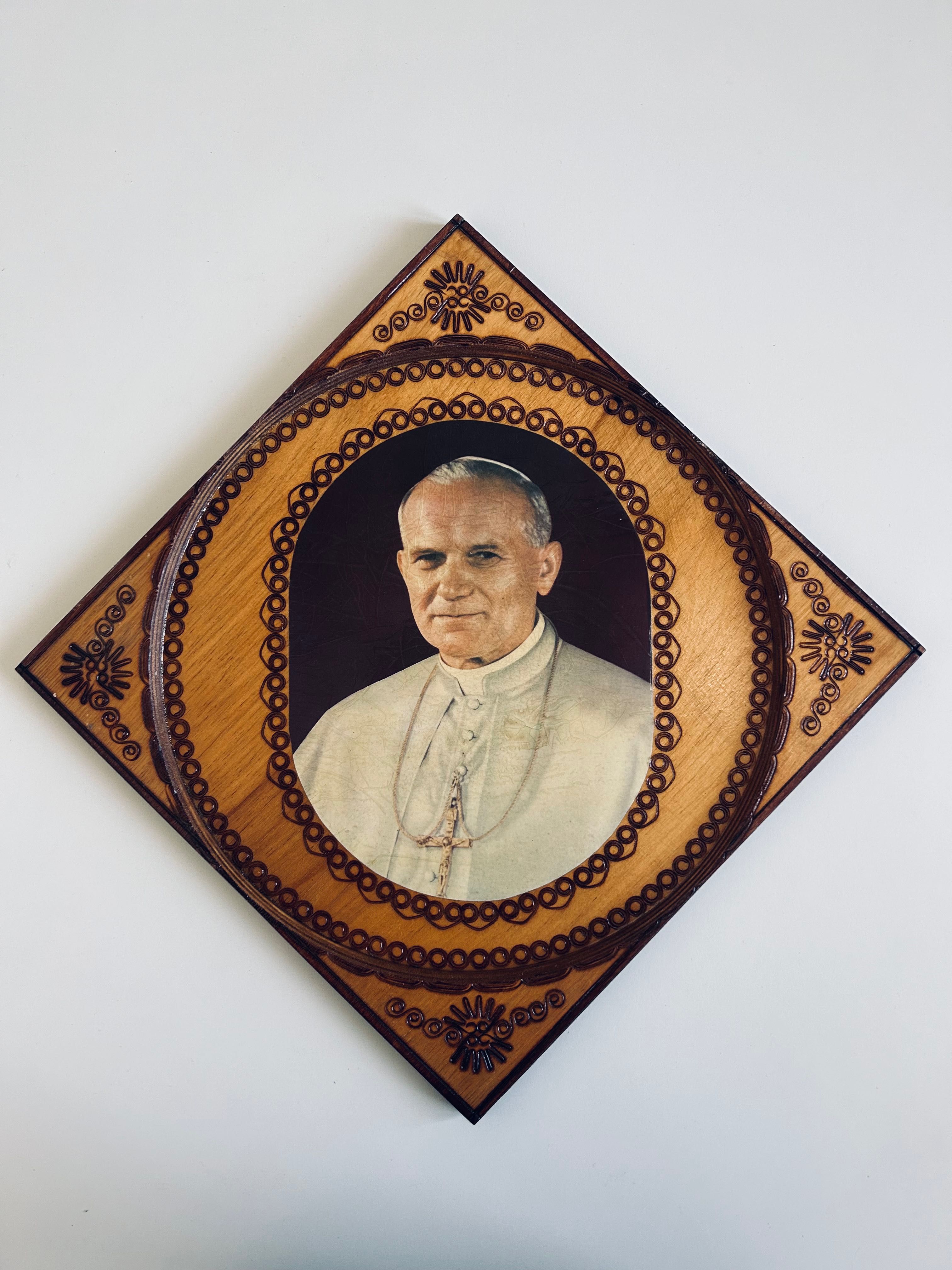 Portret Papieża Jana Pawła ll/ Papież Jan Paweł ll obraz/ obraz Papież
