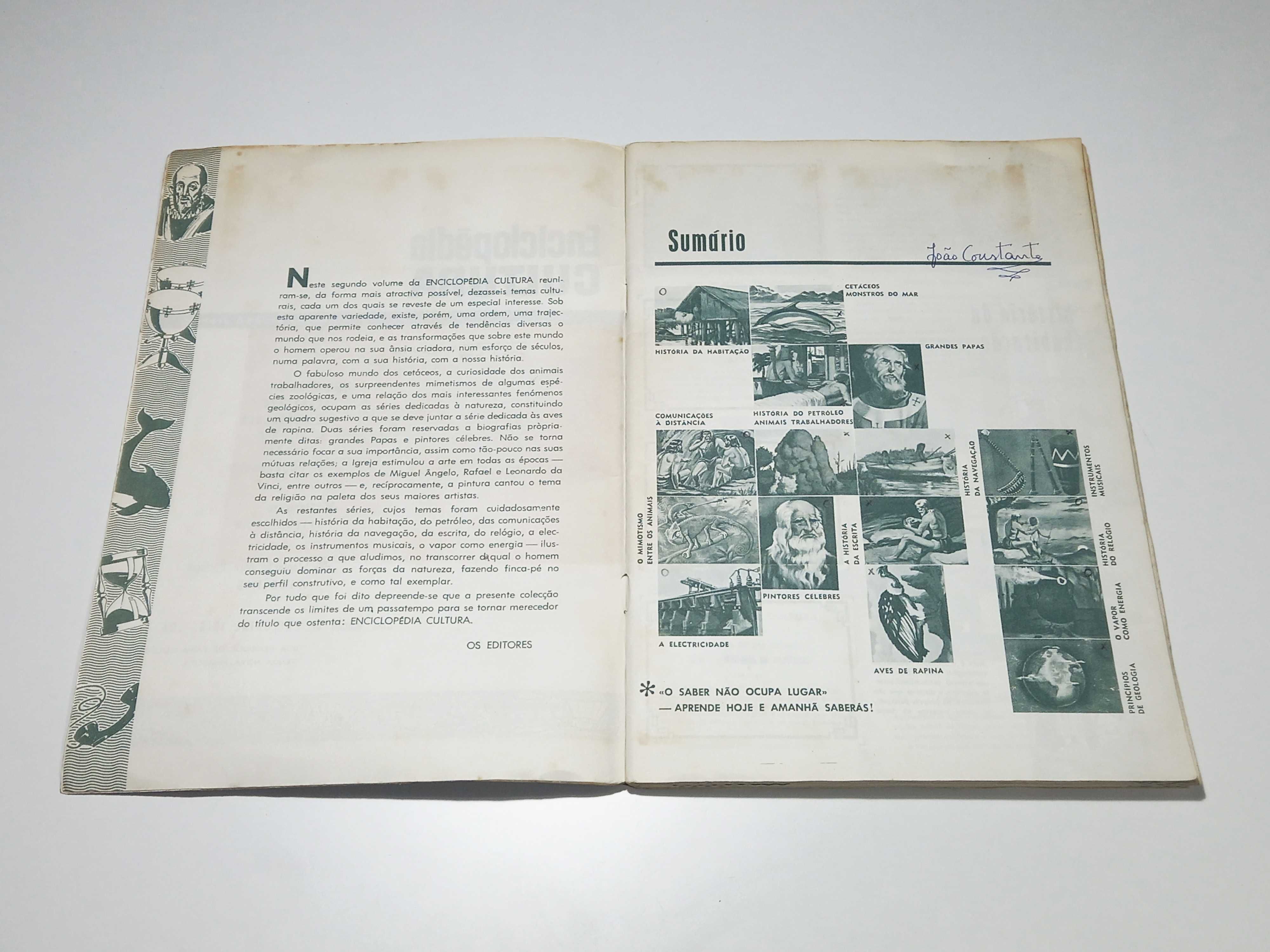 Caderneta «Enciclopédia Cultura» - 2.º Volume