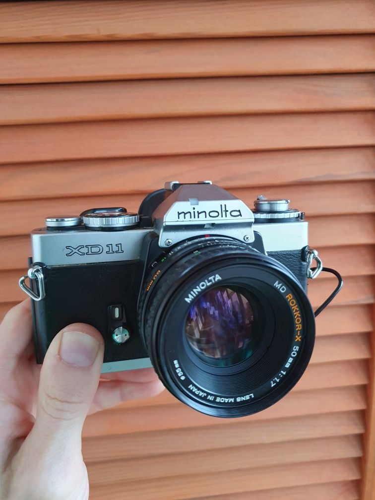 Minolta XD11 (Leica R4) + MD Rokkor-X 50mm f1.7 + Data back