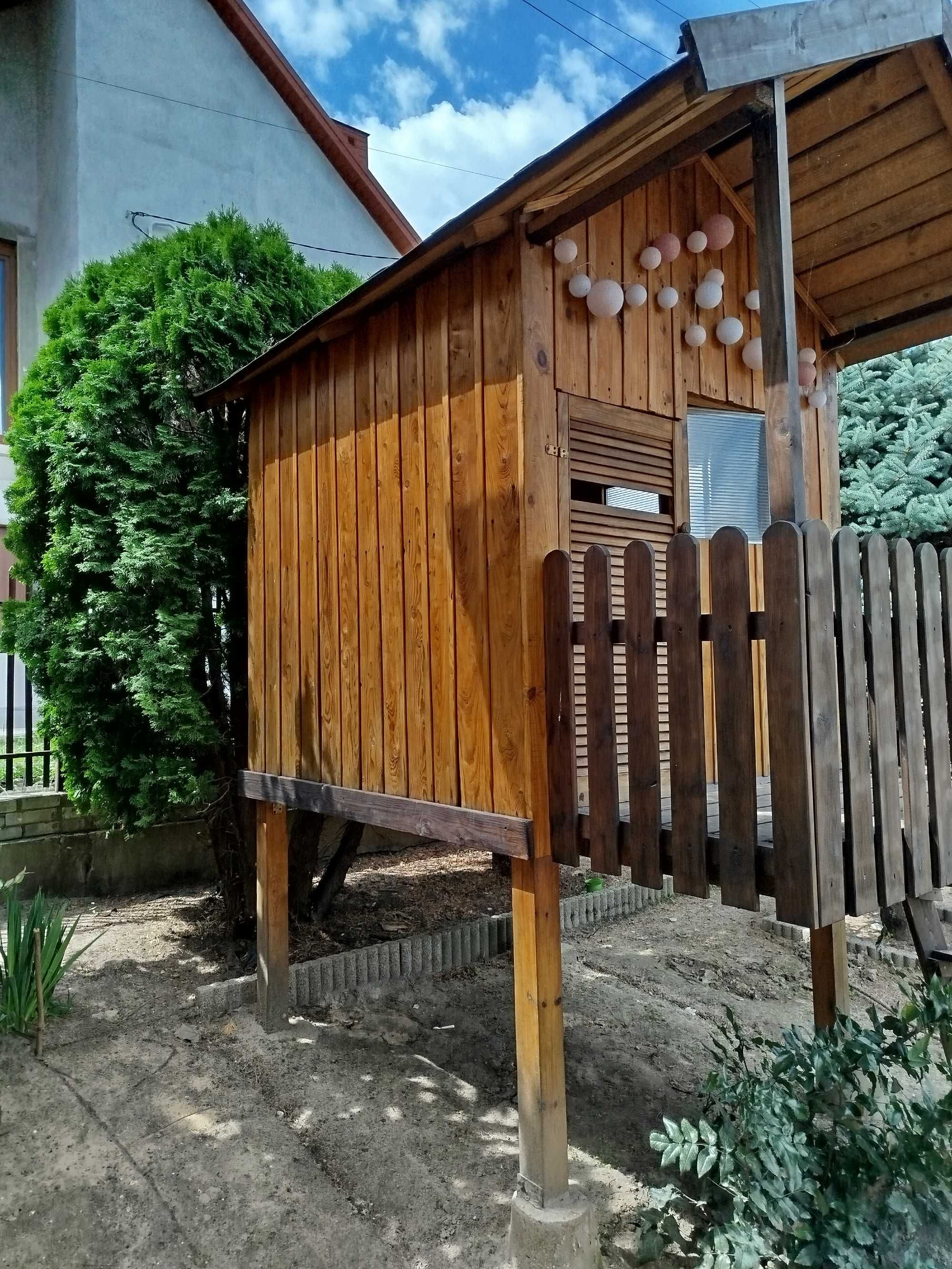 Domek drewniany, ogrodowy dla dzieci