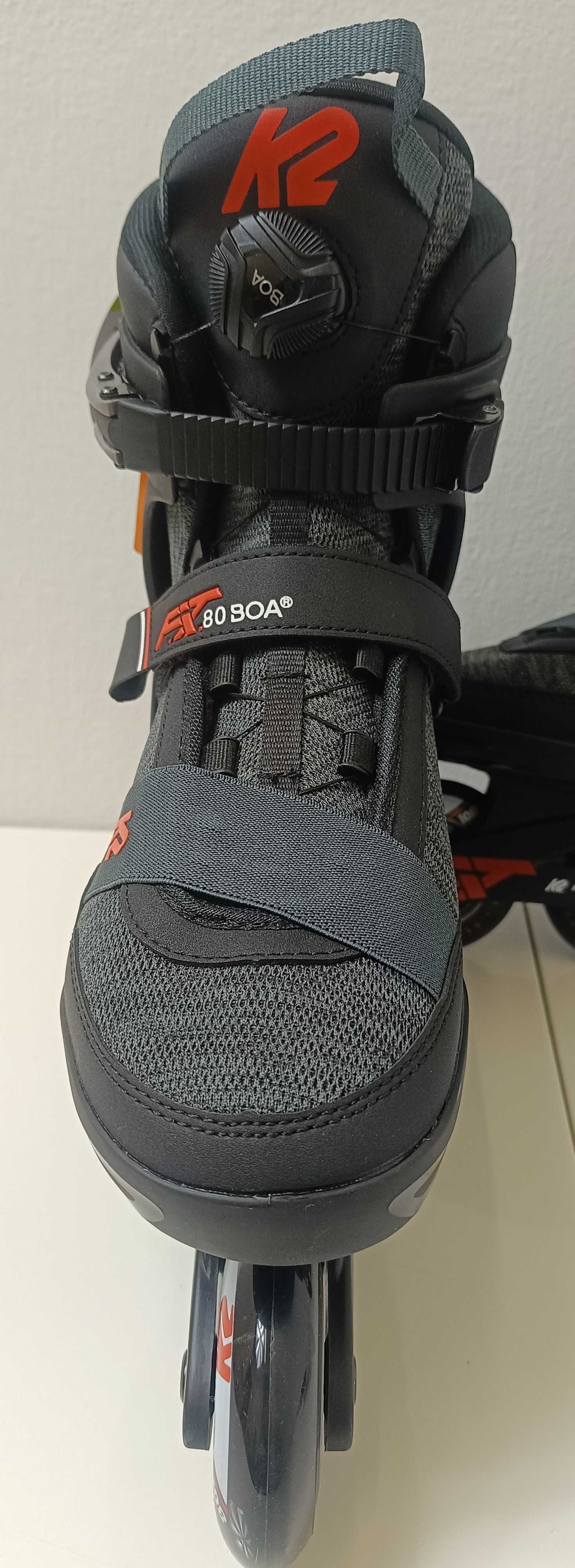 PROMOCJA - 30% K2 BOA F.i.t. 80 rolki rozm 44