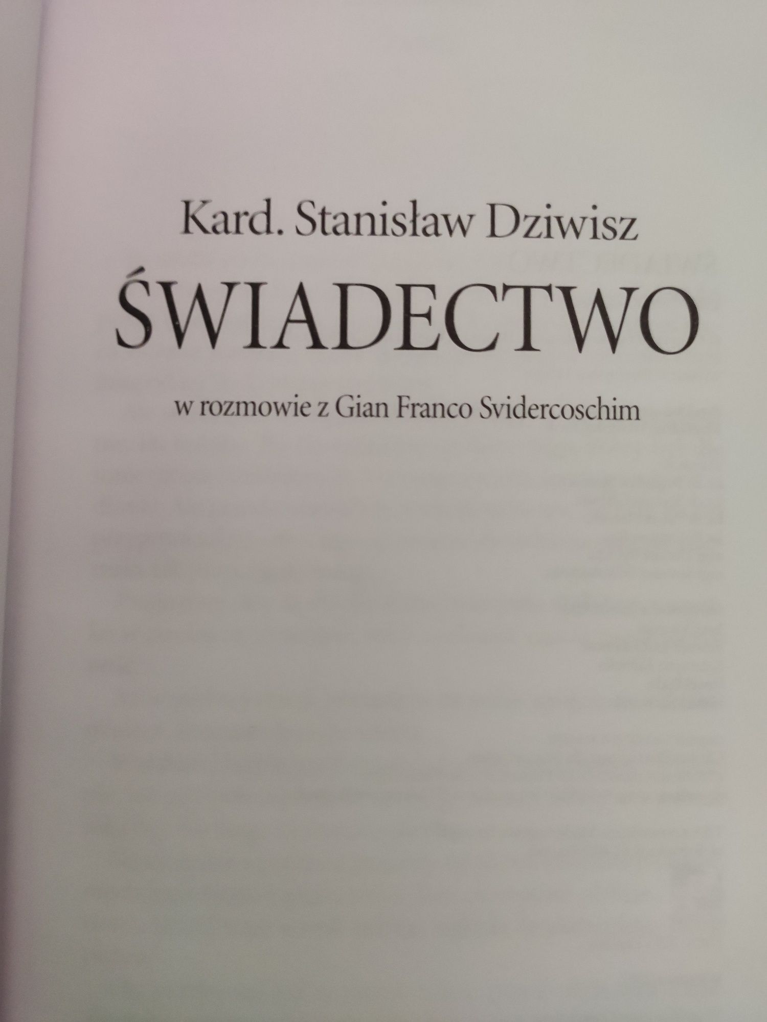 Świadectwo Kard. Stanisław Dziwisz