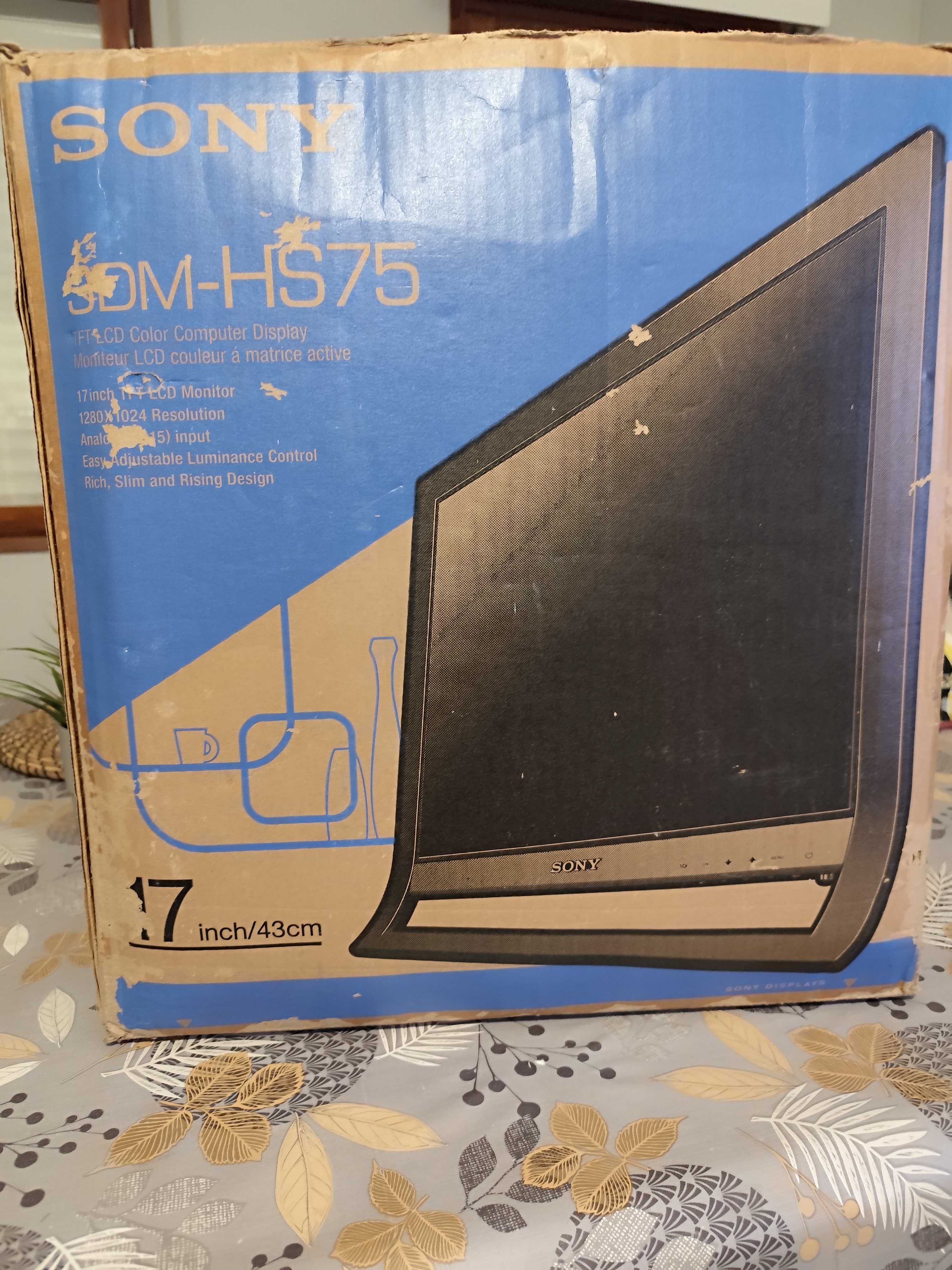 Monitor de computador Sony, modelo SDM-HD75, 17''