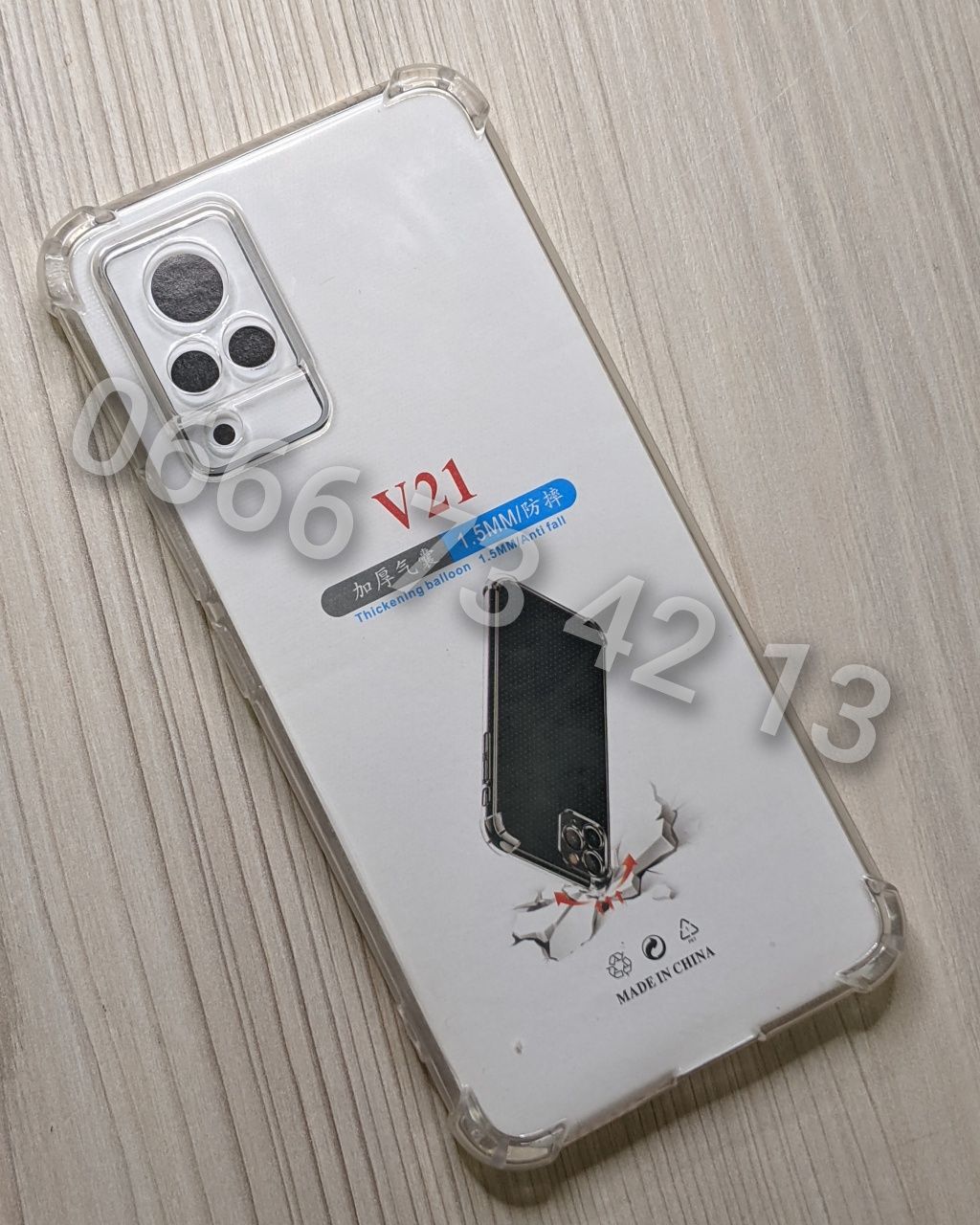 Чехол противоударный прозрачный на Vivo V20 V21E чохол прозорий
