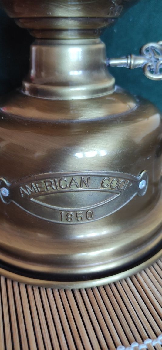 Lampa stołowa włoska Lucecrea American Coop 1850. Bez klosza. Vintage
