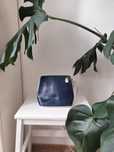 Vera Pelle • torebka skórzana • navy blue & white • crossbody • Made i
