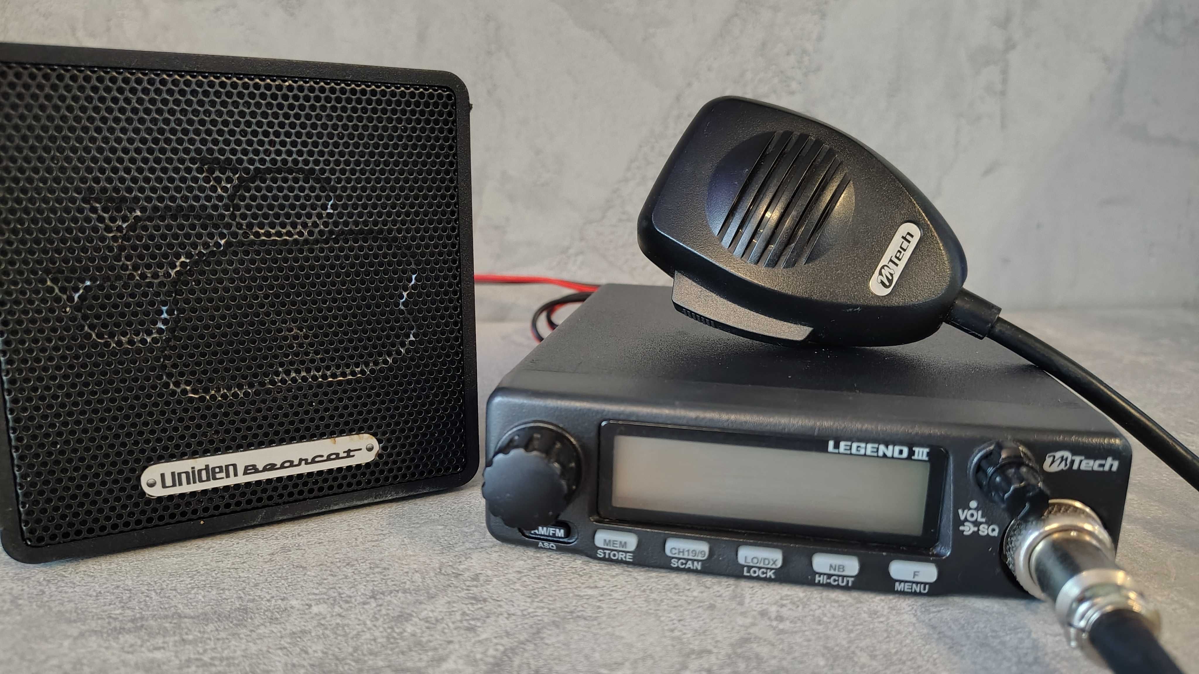 CB-Radio M-Tech Legend III tuning Konektor + Głośnik Uniden Bearcat