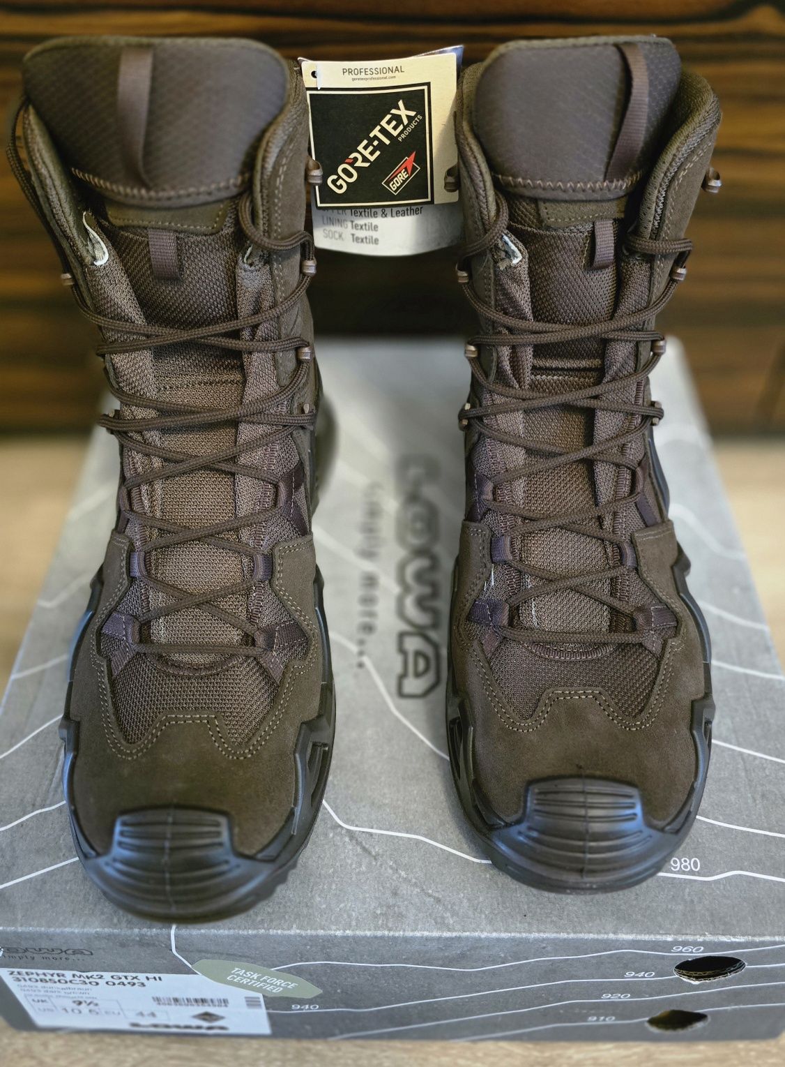 Buty Lowa Zephyr GTX Mk2 Hi dark brown NOWE ORYGINALNE rozm.  44